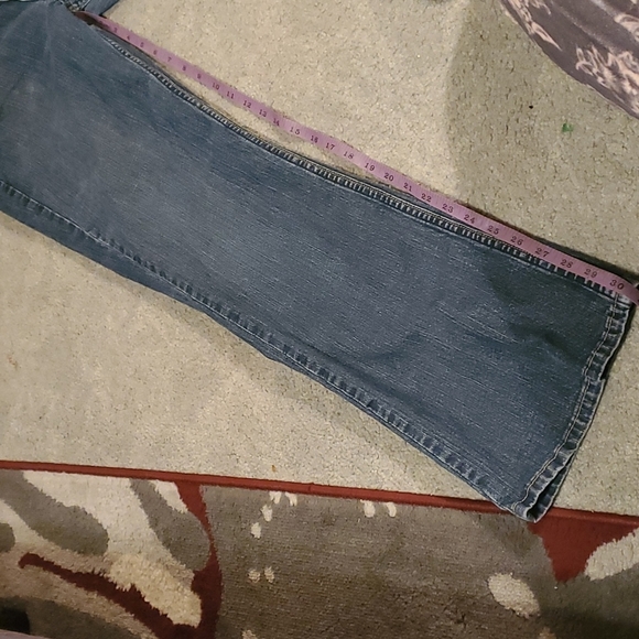 Levi Strauss Stretch Low Rise Bootcut Jeans 12  med. Misses - Picture 6 of 9